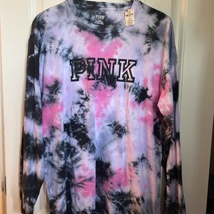 NWT PINK tie dyed shirt